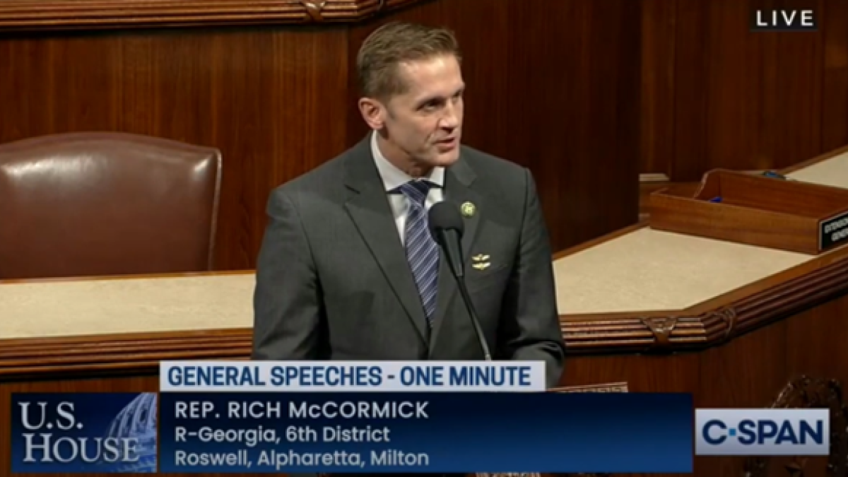 Speaking on House Floor