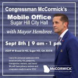 Mobile Office Sugar Hill City Hall with Mayor Hembree