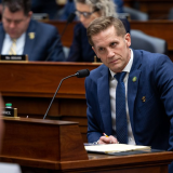 Rep. McCormick listens during a Congressional Hearing
